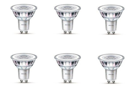 Philips LED-lyspære LEDClassic 3.5W/827 (35W) 6-pack GU10