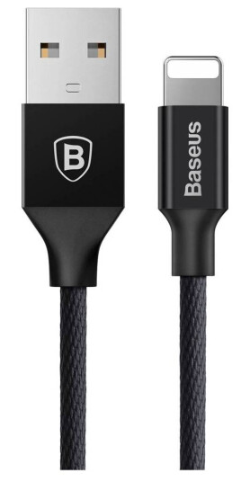 Baseus 1.8M USB-A til Lightning Kabel - Svart