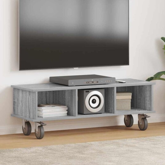  TV benk Grå Sonoma 100 x 35 x 35 cm Konstruert tre