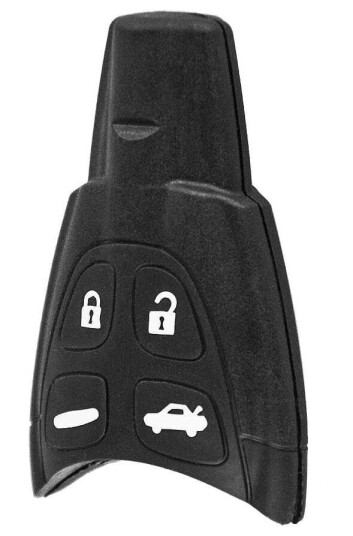 Nøkkelskall / Alarmfob med 4 knapper for Saab - (9-3 & 9-5)