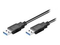 MicroConnect USB-kabel - USB-type A (hann) til USB-type A (hann) - USB 3.0 - 2 m - svart