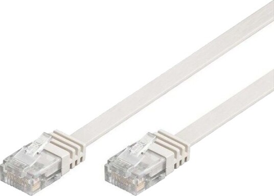 Pro LAN 15m CAT 6 UTP Flat Nettverkskabel Hvit Pro LAN 15m CAT 6 UTP Flat Nettverkskabel Hvit