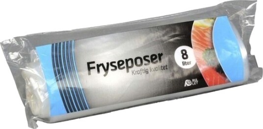 Fryseposer 32 Μm 250 X 500 Mm Ld Pe Transparent Rulle A 15 Stk Fødevaregodkendt   30 Stk.