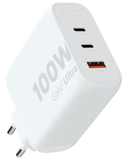 Xtorm 100W GaN2 Ultra Vegglader med 2xUSB-C Hvit