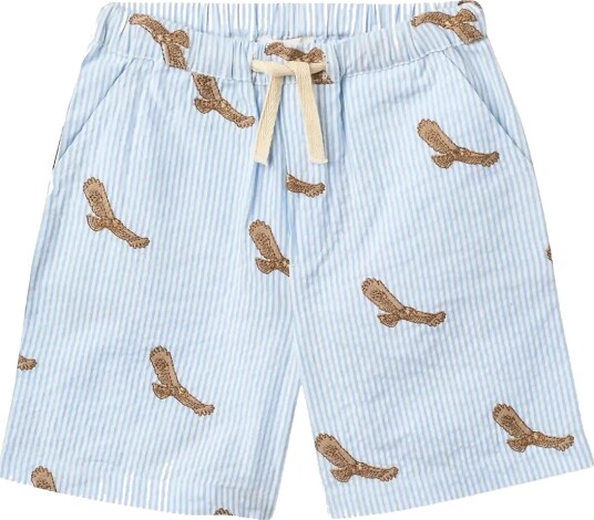 Copenhagen Colors Seersucker Shorts W. Emb Multi/patterned 128