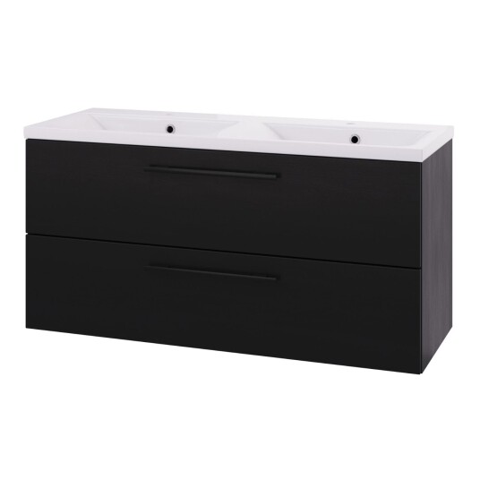 Linn Bad Ingrid D45cm Servantskap Svart eik / 120cm Dobbel LB-110612D Linn Bad Ingrid D45cm Servantskap Svart eik / 120cm Dobbel LB-110612D