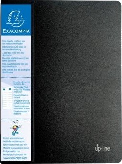 Exacompta Up Line Displaybok 20 Rom For A4 210 X 297 Mm Kapasitet: 40 Ark Svart