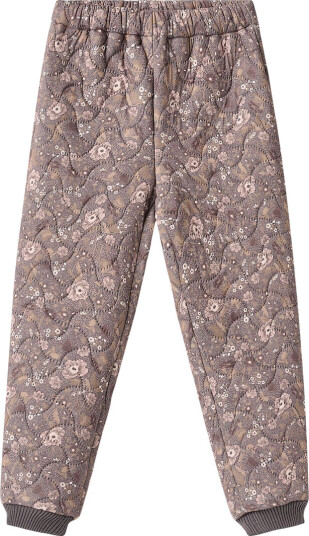 Wheat Termobukser Alex Purple Stone Blomster Wheat 4 år (104) Termoklær Beige Brun Lilla