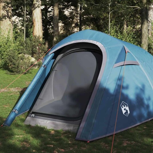telt for camping 3 personer blå vanntett