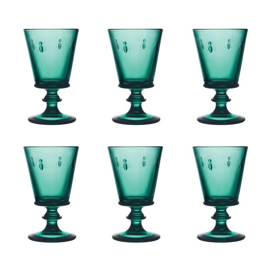 La Roch?re Abeille vinglass 24 cl 6-pakning Smaragdgr?nn La Roch?re Abeille vinglass 24 cl 6-pakning Smaragdgr?nn