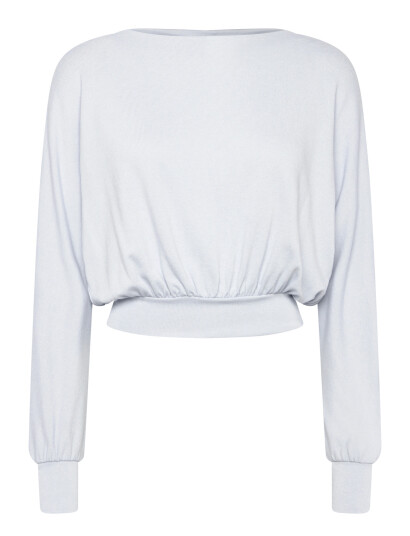 Gina Tricot Boatneck Top Blue XL Gina Tricot Boatneck Top Blue XL