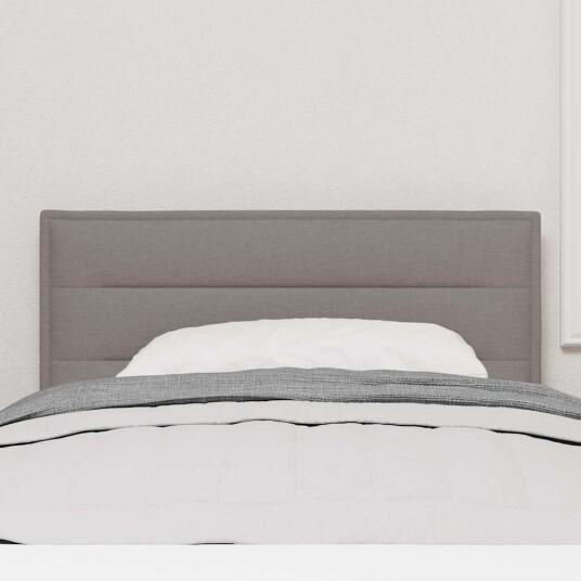 LED Hodegjerd Linjer Design Taupe 90 cm Stoff