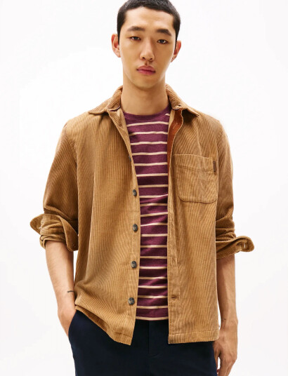Tommy Hilfiger Corduroy Rlx Overshirt Beige XS