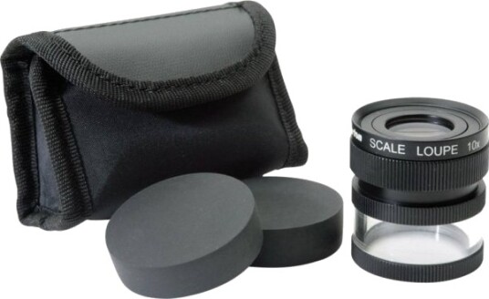 Ideal Tek M12102 Håndlupe Med Måleskala Forstørrelse 10X Linsestørrelse Ø19 Mm