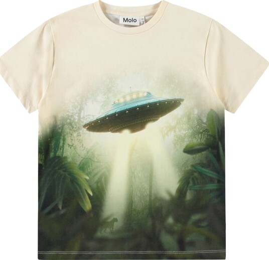 Molo T skjorte Riley UFO Jungle Molo 12 år (152) T skjorte Grønn Gul