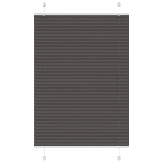 plisségardin sort 100x150 cm Stoff Bredde 99,4 Polyester