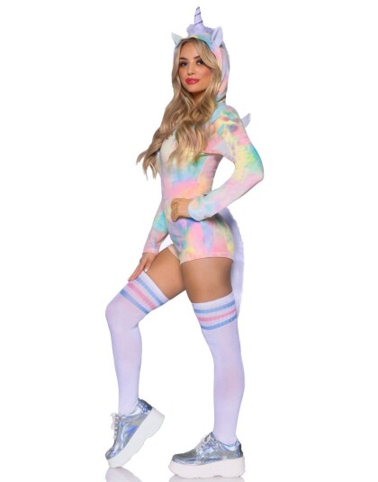 Comfy Unicorn Enhjørning Romper/Jumpsuit Kostyme til Dame Medium