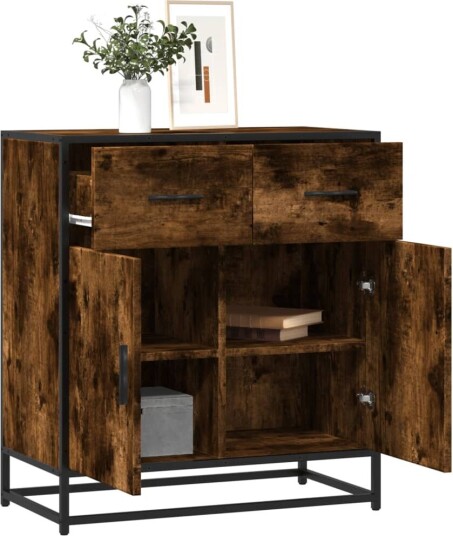 Skjenk røkt eik 68x35x76 cm konstruert tre 8721102840401