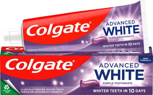 Whitening Tannkrem COLGATE Advanced White Purple 75 ml