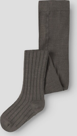 Name It Wakma Wo/Bl Structure Pantyhose Brun 110/116