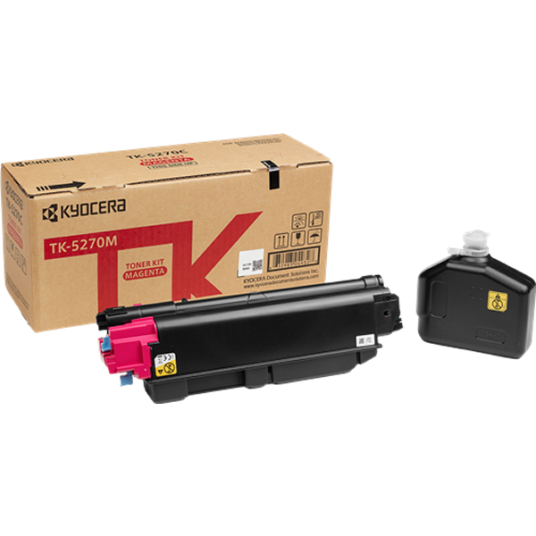 Kyocera TK-5270 M lasertoner - 1T02TVBNL0 Original - Magenta 6000 sider Kyocera TK-5270 M lasertoner - 1T02TVBNL0 Original - Magenta 6000 sider