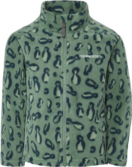 Didriksons Monte Printed Kids" Full Zip Green 122 Didriksons Monte Printed Kids" Full Zip Green 122