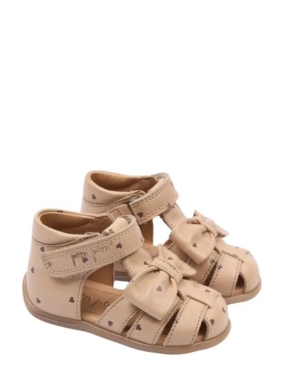 Pom Pom Pmpearl Starter Bow Sandal Pink 24