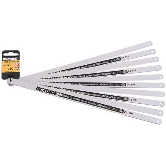 Ironside 131105 Baufilblad 300 mm, 10-pakning 24TPI