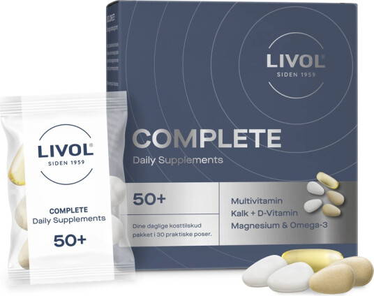 Livol Complete Daily Supplements 50+ 30 pieces
