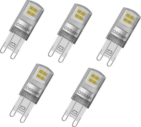 Ledvance Parathom G9 stiftpære, 2700K, 1,9W, 5 stk.