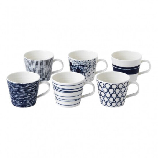 Royal Doulton Pacific kopp blå 6 deler liten