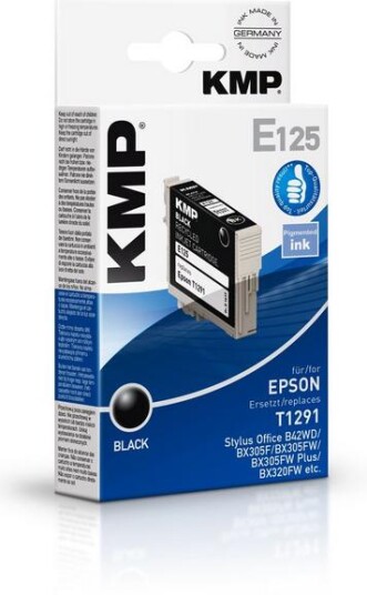 Kmp E125 Sort Pigmentbasert Blekk 11,2 Ml 1 Stykker 385 Sider