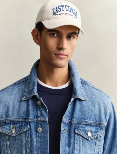 GANT Graphic Cotton Canvas Cap Cream ONE SIZE GANT Graphic Cotton Canvas Cap Cream ONE SIZE