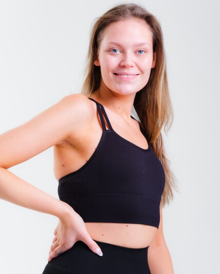 LEVITY Vamp Seamless Bra All Black S