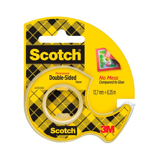 Tape SCOTCH dobbeltsid. 12mmx6m m/disp Tape SCOTCH dobbeltsid. 12mmx6m m/disp