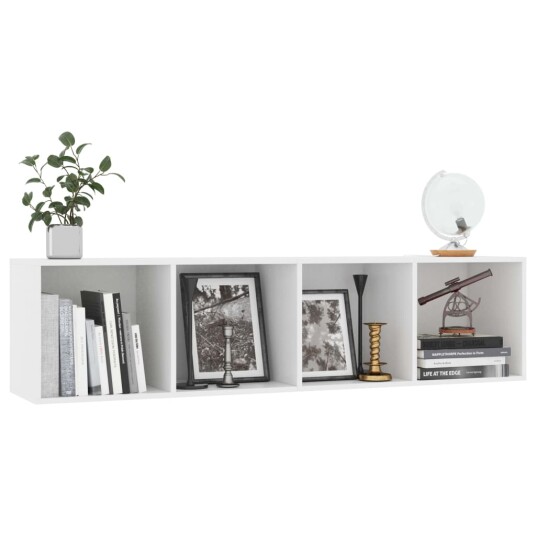 vidaXL Bokhylle/TV-benk hvit 143x30x36 cm vidaXL Bokhylle/TV-benk hvit 143x30x36 cm