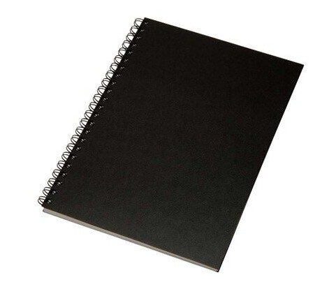 Esselte Notatbok Memo Art A5 wire-o Linjert Sort
