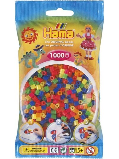 Hama Ironing Beads Mix 1-Neon (051) 1000pcs. Hama Ironing Beads Mix 1-Neon (051) 1000pcs.