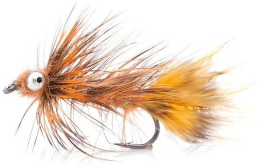 Unique Flies Oliven Frede # 6 Orange/brown
