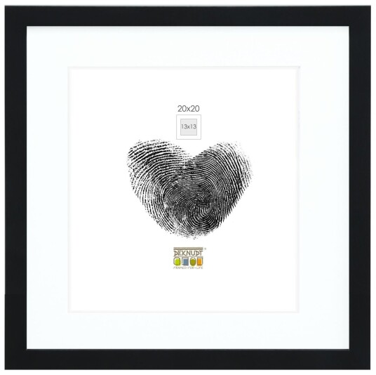 Deknudt S66KF2 P1 Billedramme 20x20cm Sort