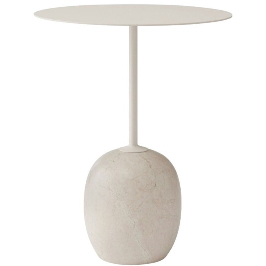 &Tradition Lato LN8 Bord 40 cm Ivory White / Crema Diva Marble &Tradition Lato LN8 Bord 40 cm Ivory White / Crema Diva Marble
