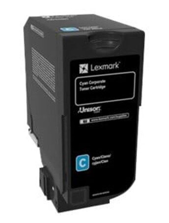 Lexmark cyan - original - tonerpatron - Laser toner Blå
