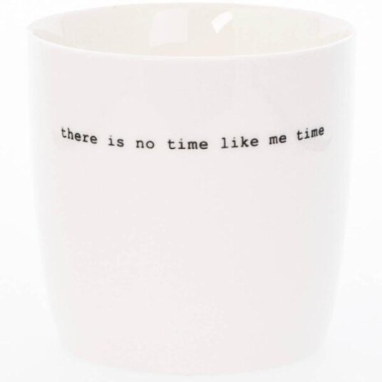 Sögne Home Krus there is no time 30 cl hvit Sögne Home Krus there is no time 30 cl hvit