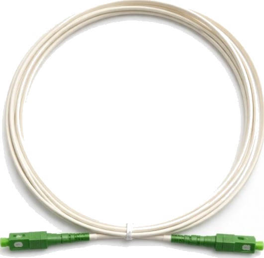 Apc Sc Sc Fiberoptisk Patchkabel 1 M Hvit Apc Sc Sc Fiberoptisk Patchkabel 1 M Hvit