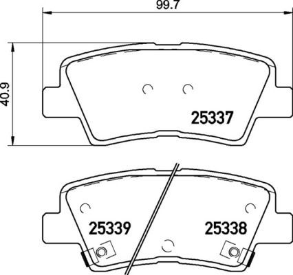 Bremseklosser BREMBO P 30 106 Bremseklosser BREMBO P 30 106