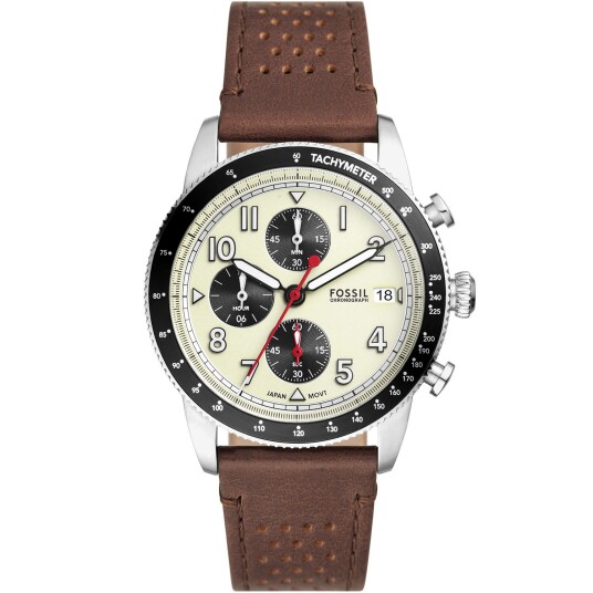 Fossil Sport Tourer FS6042 - Herre - 42 mm - Analog - Kvarts urverk - Mineralglas Fossil Sport Tourer FS6042 - Herre - 42 mm - Analog - Kvarts urverk - Mineralglas