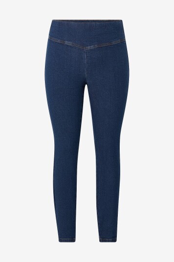 Zizzi Jeggings jAlma Long Jeggings Blå