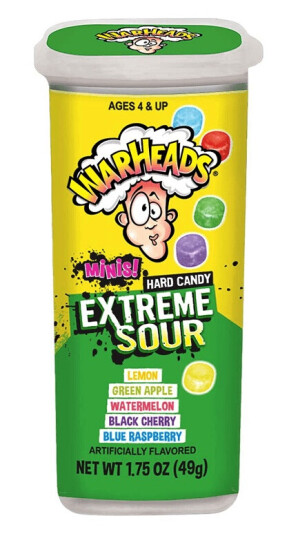 Warheads Extreme Sour Minis 49g Warheads Extreme Sour Minis 49g