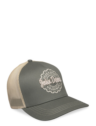 American Needle Vintage 5 Panel Trucker Olive John Deere - Khaki green - ONE SIZE