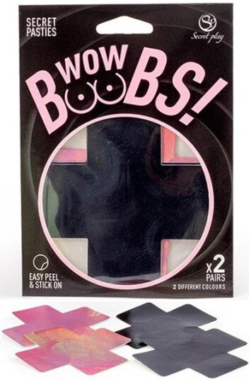 Nipple Covers Cross Shapped Holografic